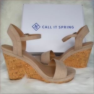 CALL IT SPRING Acaviel Wedge Sandals